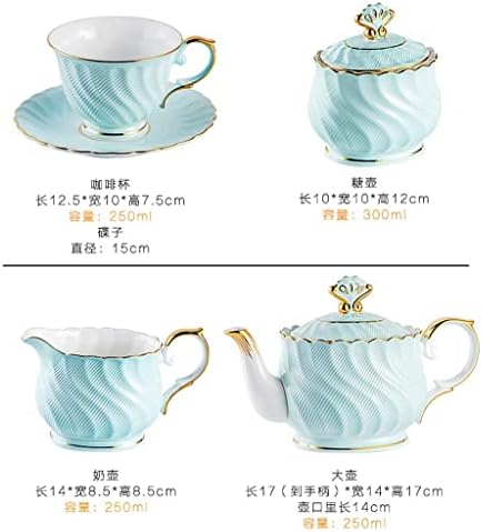 Кафе Сервиз от Костен порцелан със златна рисувани YTYZC, Следобеден Чай, Малка Чаена чаша, Подарък За нов дом (Цвят: