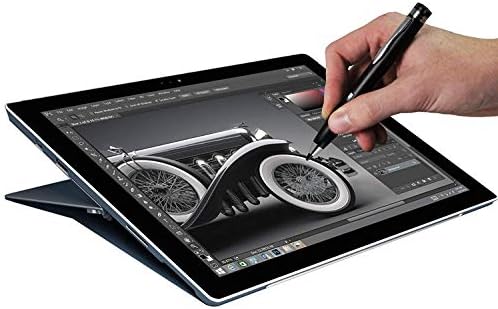Broonel Grey Fine Point Цифров Активен стилус, който е съвместим с лаптоп ASUS Chromebook C302CA-GU005 Лаптоп с мек покрив