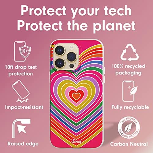 Калъф Sonix Rainbow Hearts + За определяне на MagLink за MagSafe iPhone 14 Pro Max