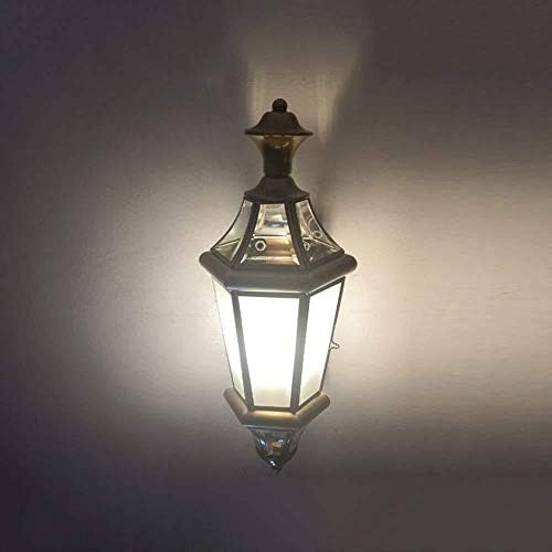 ODEROL LIANXIAO - монтиран на стената Лампа, Светеща Златна Стенни Лампа За Запояване с Калай, Мед, Стъкло, Веранда,
