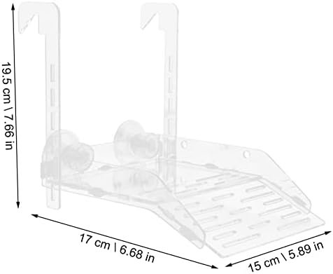 Ipetboom 1 Комплект Платформа За Къпане Костенурки Акрилна Тераса За Отдих Костенурки Рампа Платформа За Обитаване Жаби