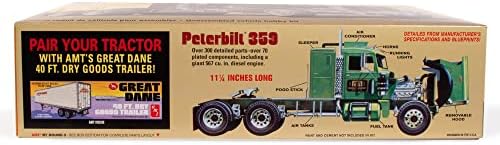Комплект модел АМТ Peterbilt 359 California транспортна фирма с дневен и спален кът място в мащаб 1:25