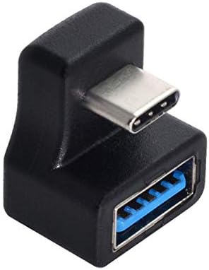 cablecc 180 Градуса Нагоре и Надолу Ъглов Адаптер Type-C USB-C OTG USB 3.0 Женски удължителен кабел за Мобилен телефон