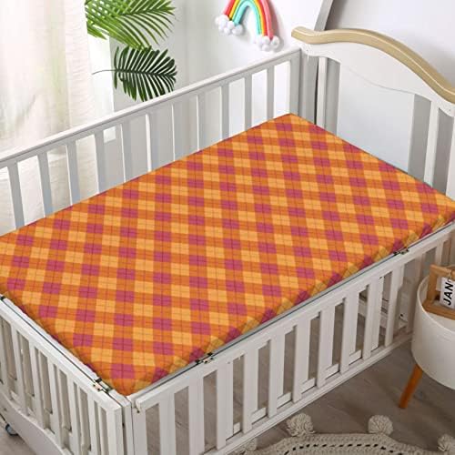 Кухненски кърпи за детски легла в една клетка, Преносим мини-чаршафи за легла с Меки и дишащи Кърпи -Отлични за стая