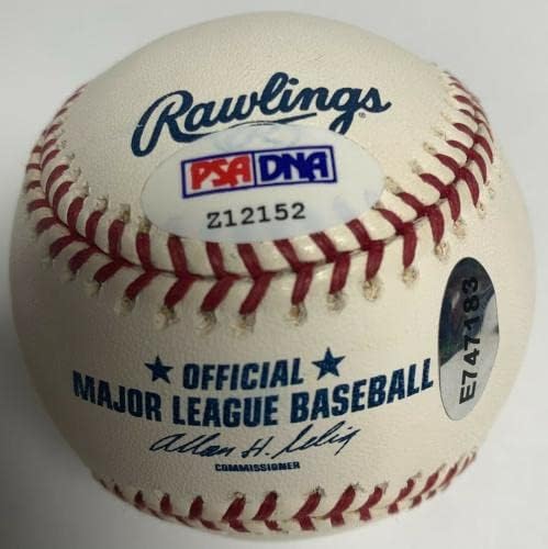 Ерик Gagne подписа MLB Бейзбол PSA Z12152 Dodgers с надпис Game Over - Бейзболни топки с автографи