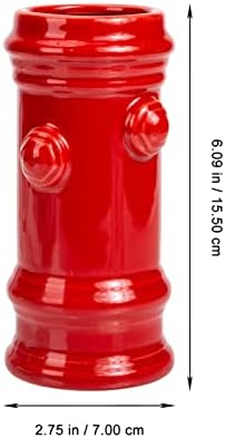 ABOOFAN пожарен кран Чаша Тики Червена Пластмасова Пожарна кола, за да проверите за Партита Чаша Керамична Чаша Тики