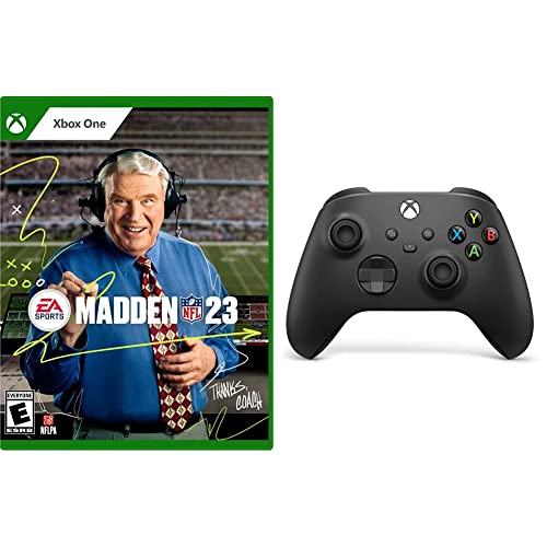 Madden NFL 23 – безжичен контролер Xbox One и Xbox Core – черен въглерод