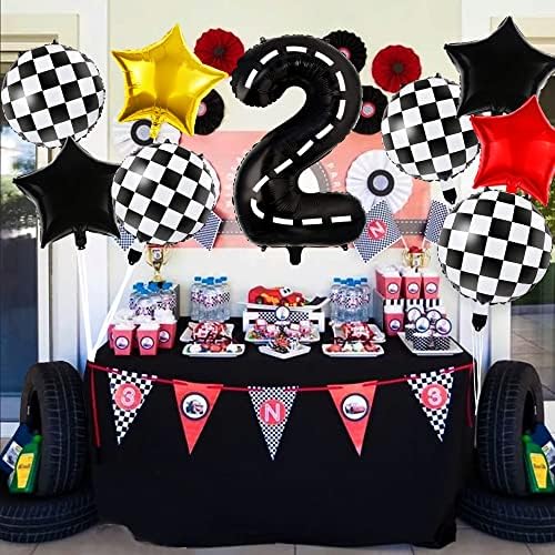 Балони за състезателни автомобили, Предмет на състезателна кола, Аксесоари за парти по случай рожден Ден, Писта Номер