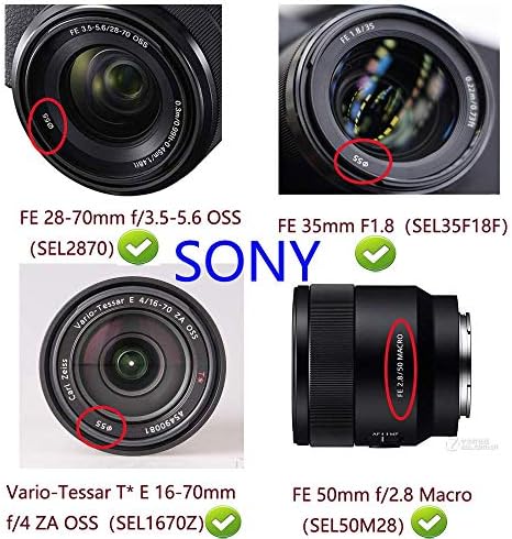 Капак на обектива D3500 (55 мм), за да Nikon D3500 D5600 с AF-P 18-55 мм за Canon EF-M 11-22 mm 18-150 мм за Sony DSC-HX400