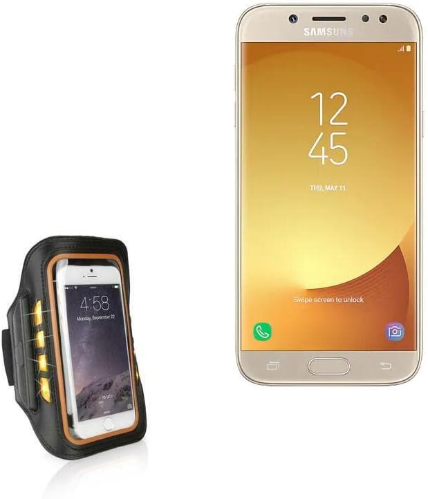 Калъф BoxWave за Samsung Galaxy J5 Pro (калъф от BoxWave) - Спортна превръзка JogBrite, Нарукавная превръзка от неопрен