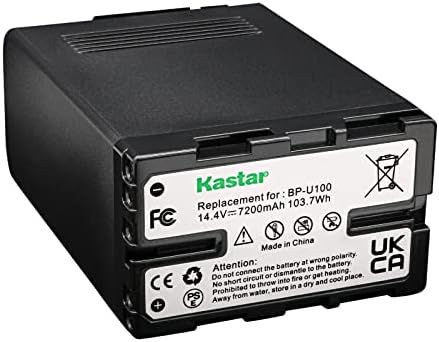 Двойно-бързо зарядно устройство Kastar BP-U100 с LCD дисплей ac адаптер, съвместим с камера Sony PXW-X200 PXW-Z450 PXW-Z190