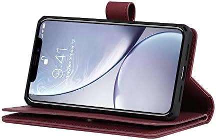 калъф за iPhone XR, Калъф за iPhoneXR, SunYoo, Подвижни чантата си 2 в 1, Магнитен Калъф, флип-надолу капачка от изкуствена
