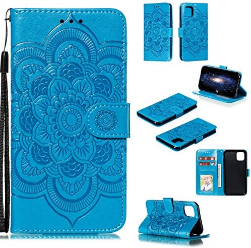 Чанта-портфейл UNKNOK за iPhone 12 Pro Max 5G с Държач за карти, Тънка Стойка от Изкуствена Кожа Премиум-Клас с Отпечатан