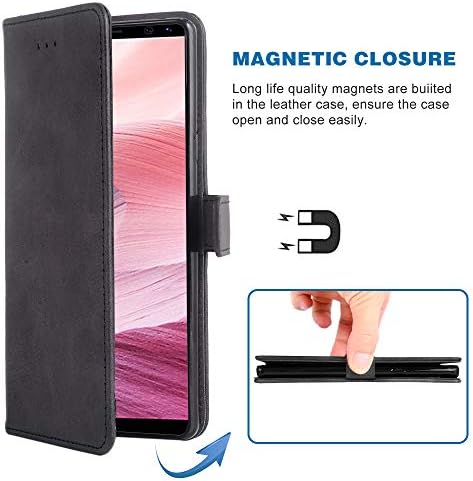 Калъф за телефон Samsung Galaxy S8 Plus, една чанта-портфейл с панти капак, Отделения за кредитни карти, изкуствена кожа,