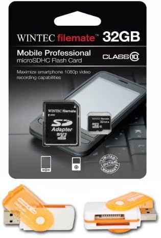 Високоскоростна карта памет microSDHC клас 10 обем 32 GB. Идеален за Samsung R910 Galaxy Indulge Reality SCH-U820. В комплекта е включен и безплатен четец на карти Hot Deals 4 По-висока скорост на вс