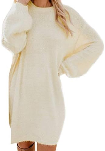 LKPJJFRG Дамско Зимно мини-рокля с Волани 2023, С Прекрасна ръкав и деколте на Бретелях, Струящееся Рокля на Бретелях,