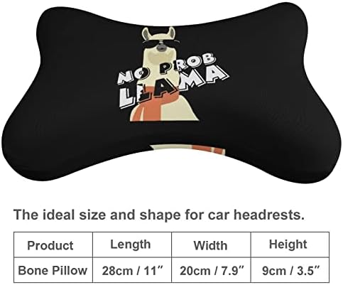 Без проблеми на Автомобилната въздушна Възглавница за шията от Лама, Комплект от 2 Възглавници за главата с останалите