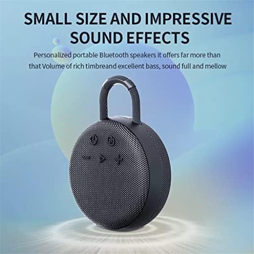 Портативни говорители HNKDD мощност от 5 W, Бас с субуфер Звукова кутия, Водоустойчив аудио плейъри Boombox (Цвят: синьо)