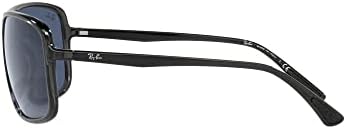 Слънчеви очила Ray-Ban Унисекс в Черна Рамка с тъмно-Зелени лещи, 60 мм