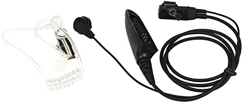 1-за Контакт слушалки HQRP с овални странично монтиране 4 комплекта, с акустична тръба, ухо и микрофон, съвместими с