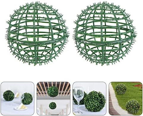 Yardwe Изкуствени Растения Топки 2 елемента Декоративна Трева Сватбена Трева Подвесная Ваза за Пълнене на Чашата Пластмаса