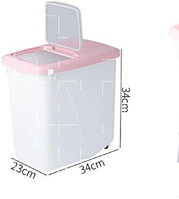 LAKIKAbdh Bento Box Пластмасов Контейнер За Съхранение на Ориз за Кухнята, за Съхранение на Брашно, зърнени храни, Овесена