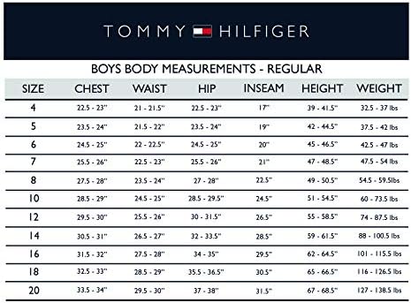 Рокля-риза Tommy Hilfiger за момчета с дълъг ръкав, яка, копчета и белезници, Клетчатое